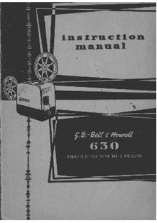 Bell and Howell 630 manual. Camera Instructions.